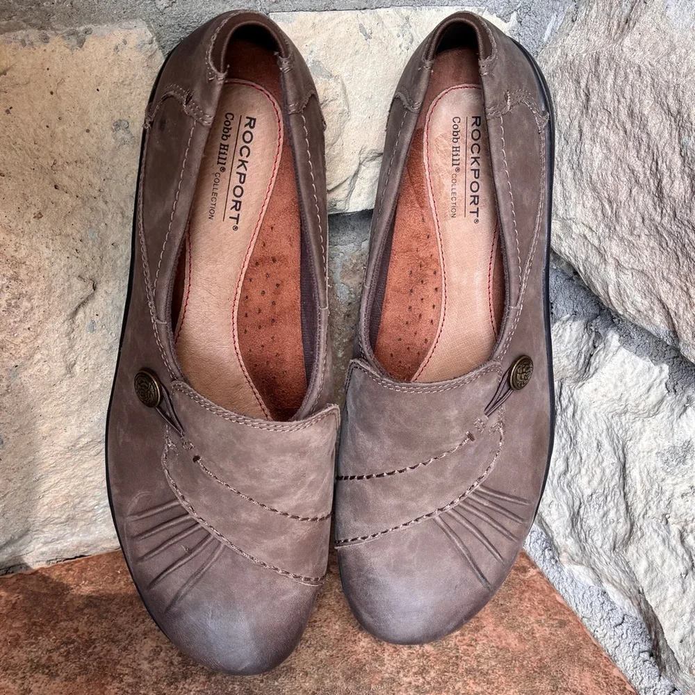 Rockport Cobb Hill Collection Paulette Slip on Flat sz9.5